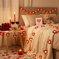 thumbnail image 3 of cpengpj LED Wooden Heart String Lights 6m 40 LED Multicolor Battery Operated Romantic Valentine's Day Home Party Decor, 3 of 8