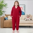 thumbnail image 2 of Zwiiyzr Family Christmas Pajamas Matching Sets for Kids Parent Child Christmas Set Printed Home Clothes Pajamas Long Sleeved Jumpsuit Kid'S Style Red-Kids, 2 of 4
