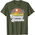 Chasing Sunsets Vintage Distressed Palm Trees Beach Graphic Unisex ...