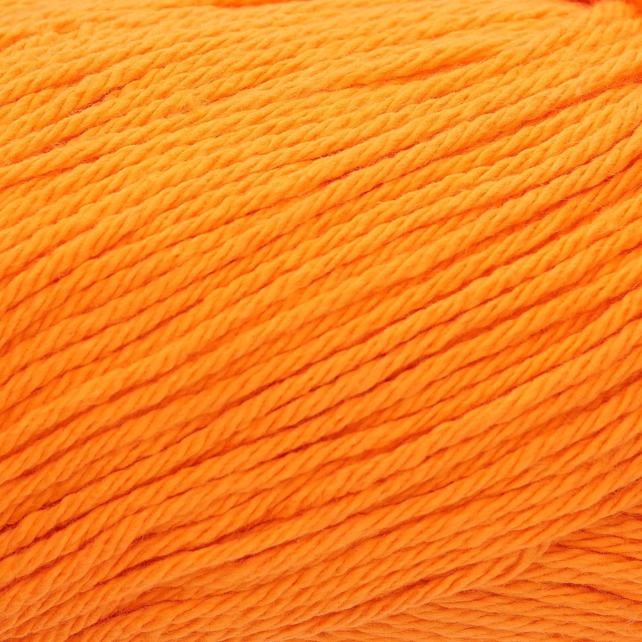 Hello Hobby Size 4 Medium Weight Cotton Bright Orange Yarn, 2.5 oz, 120 yds
