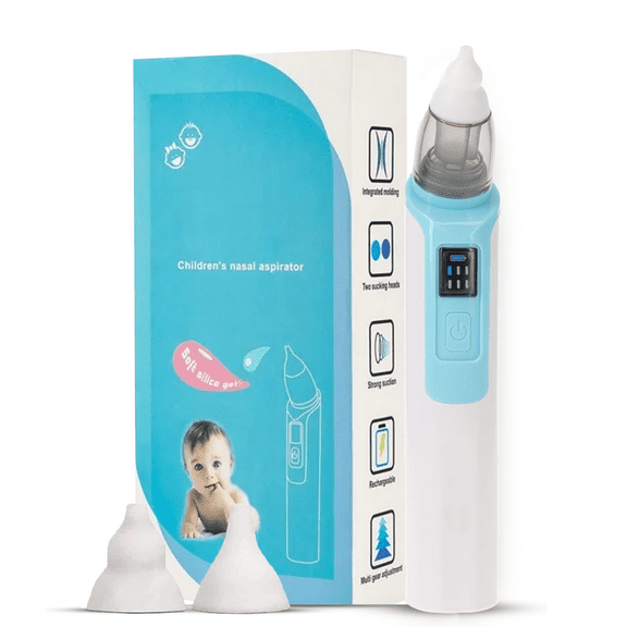 Electric Nasal Aspirator  For Baby Infants Newborn Kids Baby Nasal Aspirators With 3 Silicone Tips & 5 Suctions Power Baby Sucker For Nose Nose Sucker