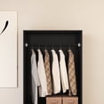 thumbnail image 5 of VoirStar 2 Door Armoire with 3 Drawers Black Freestanding Closet Wardrobe, 5 of 7