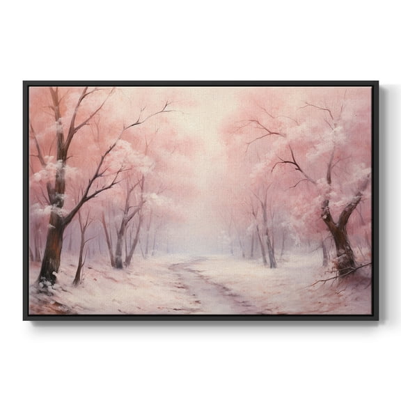 Vintage Landscape-CXCVI By Wexford Home Framed in Black Wood Gallery Wrapped Canvas 17 in. x 25 in.