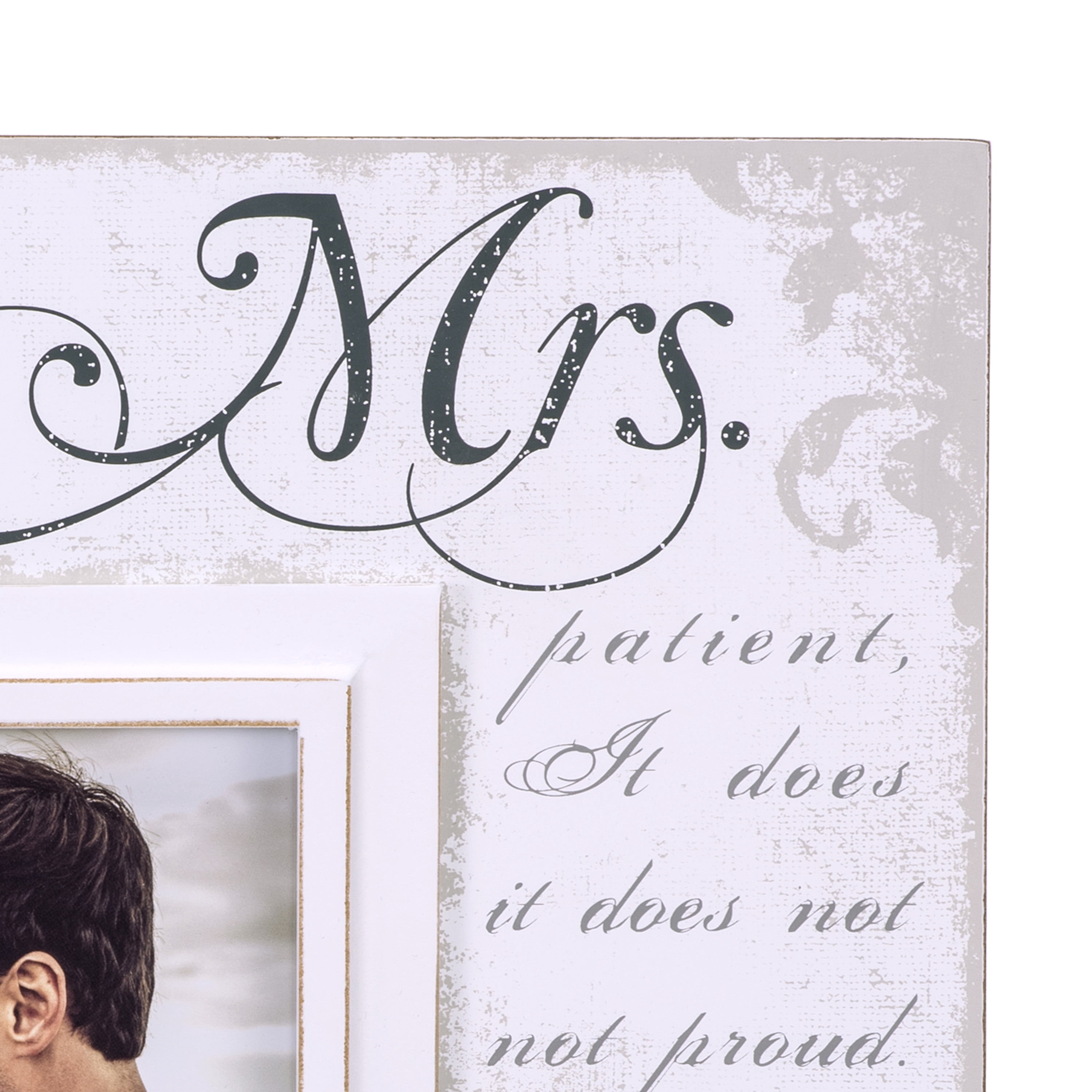Malden 5" x 7" Mr. & Mrs Wedding Photo Picture Frame