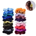 thumbnail image 2 of Lazos de terciopelo para el cabello, bolsas para el cabello, accesorios para el cabello para niñas, bandas de goma gruesas, colas de caballo coloridas para mujeres Zhivalor 2035938-1, 2 of 4