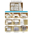 thumbnail image 6 of Dwellnix Literature Organizer, Rectangular Document Holder, PVC with 50kg Load Capacity, 27 Slots for Daily Storage, for Home Office, School, and Studio, 6 of 7