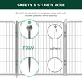 thumbnail image 4 of FXW Aster Dog Playpen Designed for Courtyard, RV Camping, 32" 16 Panels for Medium Dogs, Silver, 4 of 8