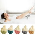Shower Loofah with Handle Dry Brush Extra Long Handle Bath Brush for