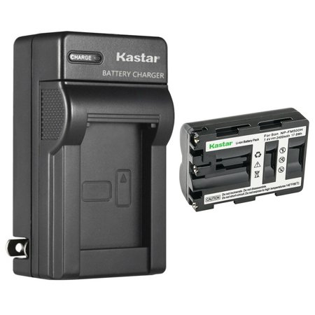 Kastar 1-Pack NP-FM500HN Battery and AC Wall Charger Replacement for Sony Alpha a77II  a77 II  SLT-A77 II  a77II  a77V  ILCA-77M2  Alpha a99  a99  SLT-A99  SLT-A99V  a99V Camera  Viltro monitor DC-50