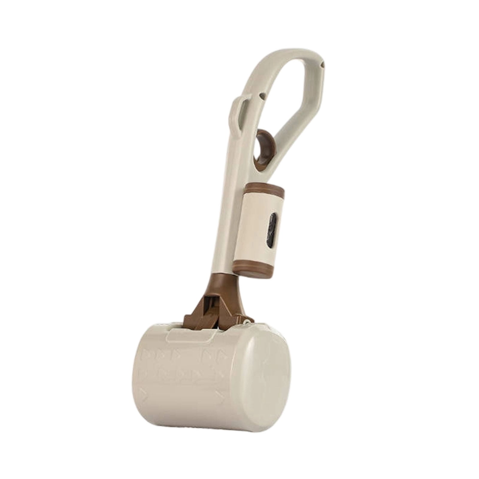 Portable Dog Poop Scooper with Waste Bag Holder, One-Handed Pet Waste Pick-Up Tool for Walks, Lightweight Durable Poop Collector for Small and Medium Dogs