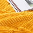 thumbnail image 2 of Fleecefilt 127 x 152 cm för soffa, säng, supermjuk och mysig plysch mikrofiber flanellfilt med 3D-ränder, lättviktig för, 2 of 4