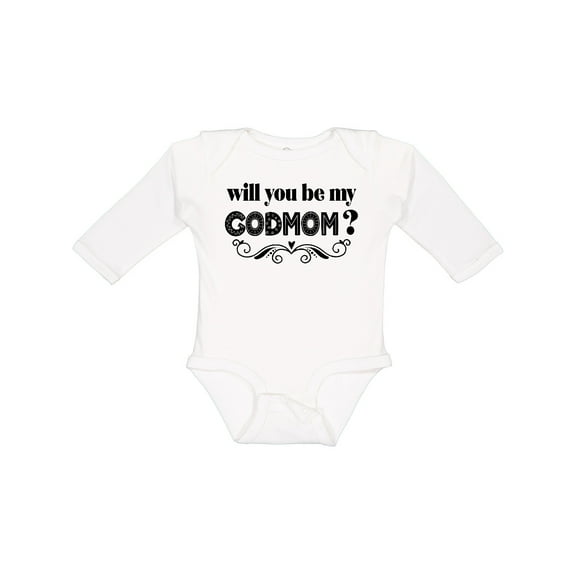 Inktastic Godmother Proposal Be My Godmom Boys or Girls Long Sleeve Baby Bodysuit