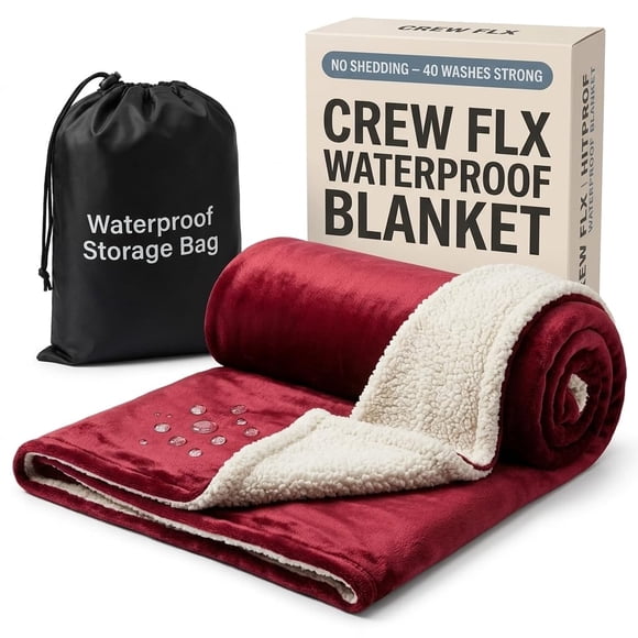 Manta impermeable CREW FLX reversible con forro polar y sherpa