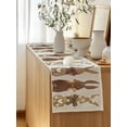 thumbnail image 5 of Table Runner 72 Inches Long for Kitchen Dining, Happy Easter Dresser Scarf Farmhouse, Dining Table Decorations for Wedding/Parties, Vintage Brown Rabbits Love Heart Balloon 16 x 72 In, 5 of 8