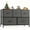 Gray, variant on 9-Drawer Dresser for Bedroom, Anti-Tip Tall Storage Organizer Chest of Drawers with Wooden Top and Metal Frame Fabric Bins for Nursery, Closet, Living Room, Entryway, Black