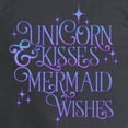 thumbnail image 3 of CafePress - UNICORN KISSES And MERMAID WISHES Long Sleeve T Sh - Long Sleeve Dark T-Shirt, 3 of 4