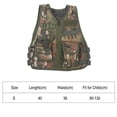 thumbnail image 4 of Chaleco De Combate Del Ejército Para Niños, Chaleco De Caza Duradero Resistente Al Desgaste Chaleco Táctico Transpirable Para Niños Chaleco De Combate Para Niños Con, 4 of 6