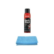 Mothers Back-to-Black Trim & Plastic Restorer (10 oz) Bundle with Microfiber Cloth (2 Items)