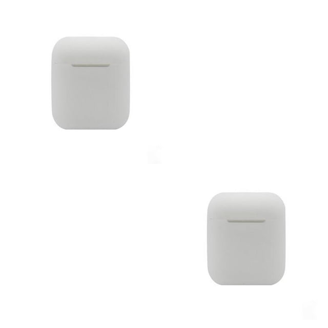 stanreset For Wireless Earphone Storage Box Life Waterproof Shockprood Dust-proof Silicone Protective Case white 2Set