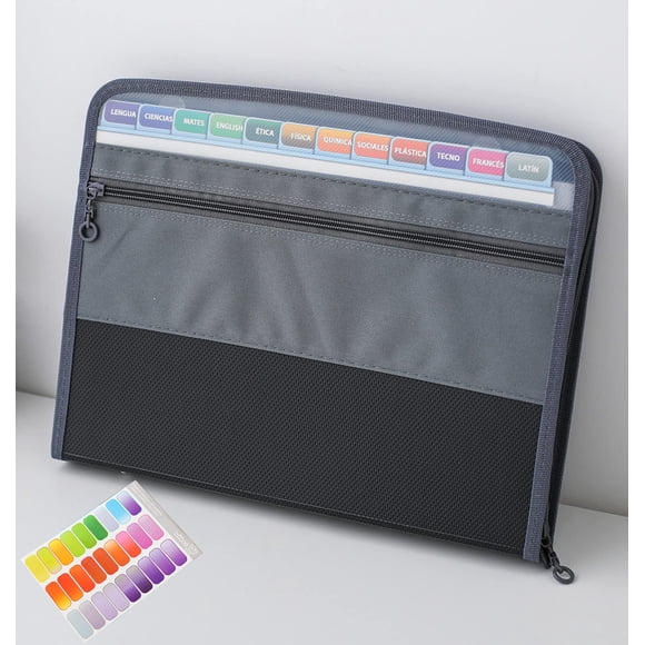 NAFY Expanding File Folder, 13 Pockets Document Organizer with Zipper, A4 Letter Size Portable Acco