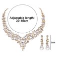 thumbnail image 2 of Rhinestone crystal necklace and earring set, 2 of 5