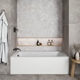 thumbnail image 2 of Streamline NAL-5320-ORB 60 in. x 30 in. Acrylic Left-Hand Drain Alcove Bathtub in Glossy White With External Drain in Matte Oil Rubbed Bronze, 2 of 10