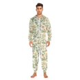 thumbnail image 3 of FORMRS Onesies Pajama for Adults Unisex Hoodie Winter Jumpsuit One Piece Sleepwear, Sizes S-2XL, Watercolor Animals Pattern, 3 of 7