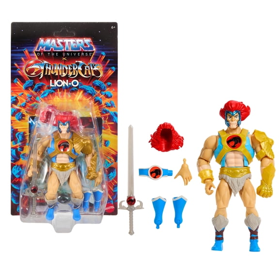 Masters of the Universe Origins & ThunderCats Lion O Action Figure, 1980s Posable Crossover Toy