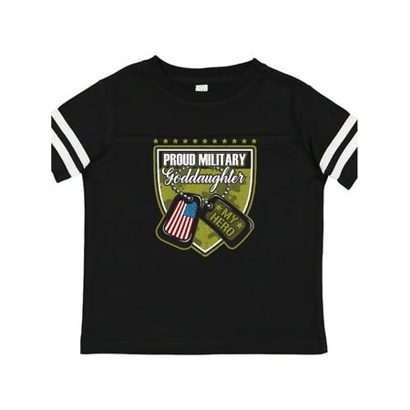 

Inktastic Proud Military Goddaughter Outfit Gift Toddler Toddler Girl T-Shirt