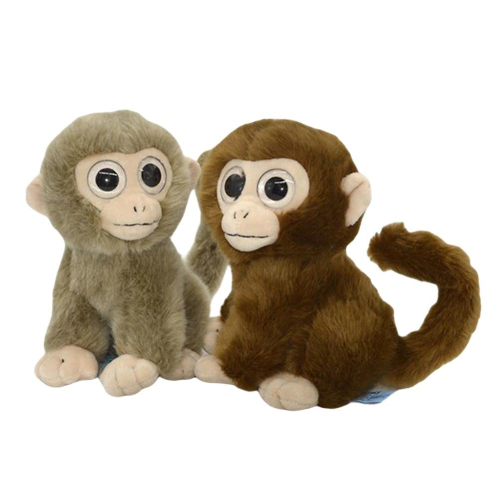 Hot Wood Monkey Doll Creative Cute Home Decor Kids' Gift New 7.8 Inches 