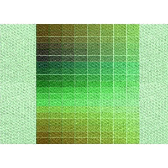Ahgly Tapis Rectangulaire Lavable en Machine Vert Transitionnel, 2 Pieds x 3 Pieds