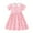 Pink, variant on Edvintorg 2-8Years Girls Summer Dress Cute Printed Short Sleeved Doll Neck Princess Dresses with Pocket Birthday Party Kids Gift School Outfit