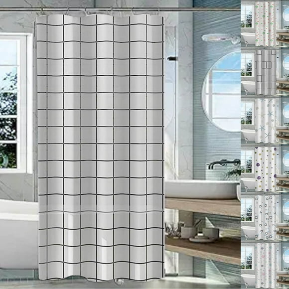 Sentmoon Rideaux de Douche Tissu Rideau de Douche Rideau de Douche Rideau de Salle de Bain Rideau de Séparation Rideau de Douche Rideau de Douche Anti-Moisissure Séparation du Mouillé et du Sec