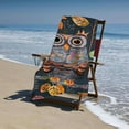 thumbnail image 4 of PHYHOO Cartoon Owl Floral Beach Towel Oversized Microfiber Sand Free Beach Towel Quick Dry, Animal Owl Lightweight Pool Towels for Adults Travel Towel for Gym Yoga Camp Swim 30x60in, 4 of 8