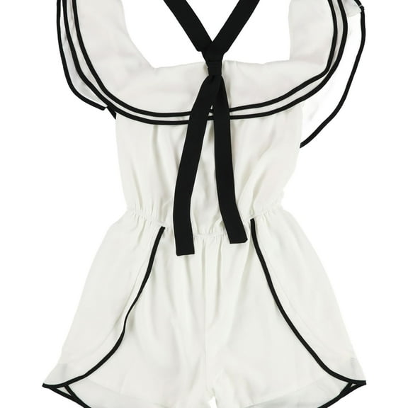 Bar Iii Womens Bow Romper Jumpsuit