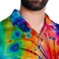 thumbnail image 5 of tie dye47 Men's Short Sleeve Button Down Spread Collar Beach Shirts, 5 of 6