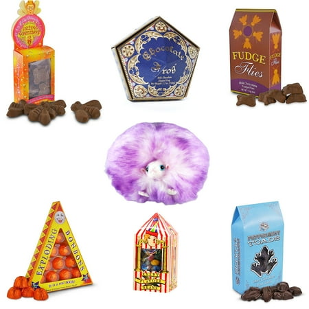 Harry London Chocolates - The Wizarding World of Harry Potter Chocolate Giftset with Purple Pygmy Puff and Bertie Bot by Universal Studios