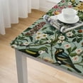 thumbnail image 5 of BANET Original Design Table Cloth Wipeable Polyester Fabric Flower Washable Table Cover for Kitchen Dinning Decorations,Square white, 5 of 8