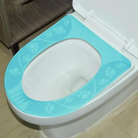 Toilet Seat Cover Toilet Seat Cover Pad Bathroom Seat Pads Four Season Universal Toilet Seat Cover Washable Silicone Non Slip Toilet Seat Cover Pad