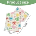 thumbnail image 3 of Valentine's Day Decorations Valentine's Day Heart Print Table Flags Party Table Kitchen Mats, 3 of 5