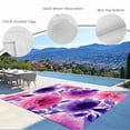thumbnail image 3 of Watercolor Floral Outdoor Rug for Patio/Deck/Porch, Non-Slip Large Area Rug 3 x 5 Ft, Spring Flowers Botanical Vintage Indoor Outdoor Rugs Washable Area Rugs, Reversible Camping Rug Carpet Runner, 3 of 8