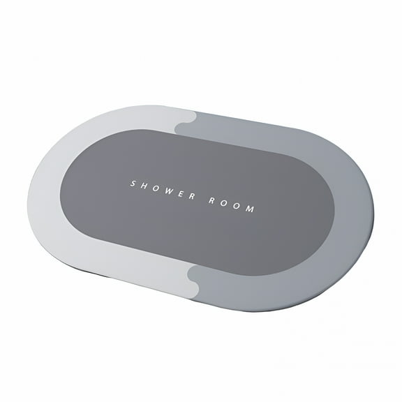 AUQ Large Natural Easy to Clean Stone Bath Mat Diatomaceous Quick Dry Water Absorbent Bathroom Mat in Front of Bathtub Bath Mats for Bathroom Non Slip