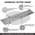 thumbnail image 4 of Waterlock Standard 6" Gutter Protection, [6" K-Style & Box Gutters], High Gloss White, 200 Feet, Aluminum Frame, 4 of 4