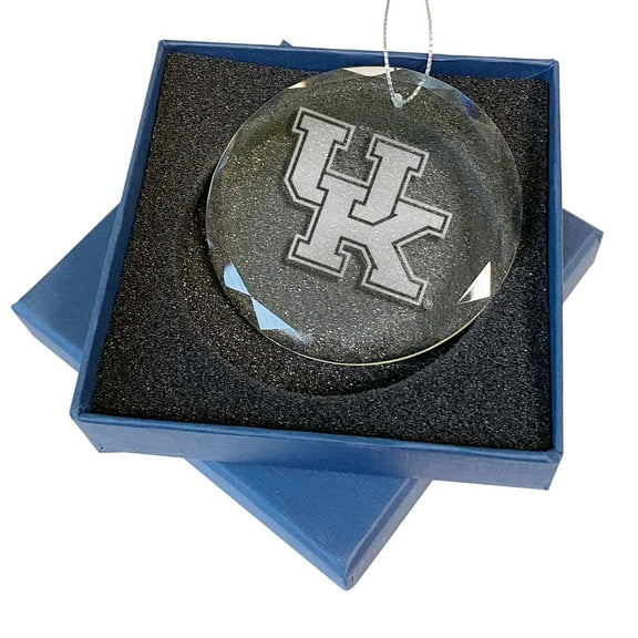 Kentucky Wildcats 3.25'' Laser Engraved Glass Ornament