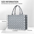 thumbnail image 3 of Large Capacity Tote Bag,Blue and White Intricate Pattern Handbag Fashion Luxury Tote Bag,15.7"x13"x 5.1" Inches,Laptop Compatible, 3 of 6