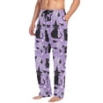 thumbnail image 2 of FORMRS Mens Pajama Pants with Pockets Sleepwear Lounge Bottoms Sizes S-2XL, Halloween Cats, 2 of 7