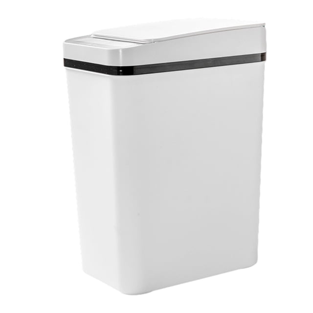 Bathroom Smart Trash Can Touchless Trash Can With Lid, Intelligent Induction Trash Bin, Large Capacity 12L For Laundry Living Room