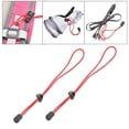 thumbnail image 3 of figatia 4x2x Adjustable Elastic Cord 26cm Camping Trekking Pole Stick Tie Downs Red, 3 of 8
