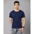 thumbnail image 6 of Crepeon Solid Men Cotton Round Neck Navy Blue,Black,Maroon, T Shirt, 6 of 10