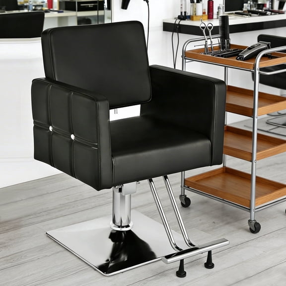 Towning Hydraulic Black Salon Barber Chair